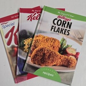 Cookbook Set 3 Different Kellogg's Recipes Hardback Books Meat Salad Treats